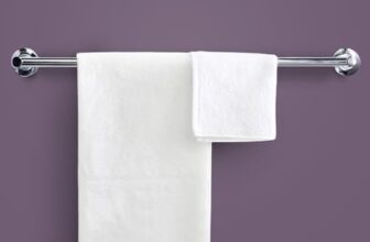 Pathavi Stainless Steel Towel Rod for Bathroom – Wall Mounted, Rust-Resistant Towel Bar for Bath & Kitchen – Space Saving Modern Towel Holder (24 Inch – Chrome Finish, Pack of 1)