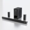 Govo Gosurround 945 Pro Home Theatre Soundbar, 260W, 5.1 Channel, with Subwoofer and Satellite Speakers, Bluetooth 5.3, HDMI ARC, AUX, USB (Platinum Black)