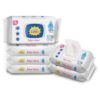Super Cute’s 98% Water Based Baby Wipes with Lid, Enriched with Aloe Vera and Vitamin E, No Alcohol|Paraben Free (432 Wipes)