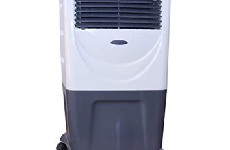 FOXSKY Heat Beat Air Cooler with Blower, 1-Side Cooling Pad, Cool Flow Dispenser – 55L, White