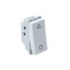 Wipro Northwest Nowa 6A Bell Push With Indicator, White (pack of 20)