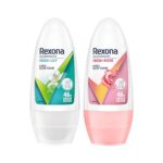 Rexona Roll-On Deodorant Combo for Women | Fresh Lily (50ML) & Fresh Rose Even Skin Tone Underarm Roll on (50ML) | 72H Odour Protection | (Combo of 2)