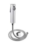 Aquieen ABS Health Faucet Set with 1 Meter SS 304 Shower Tube & Wall Hook (Zura Dual Flow)