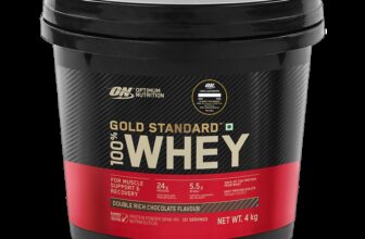Optimum Nutrition (ON) Gold Standard 100% Whey Protein Powder – Primary Source Isolate Whey Protein(4 kg, Double Rich Chocolate)