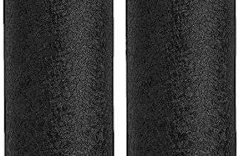 Amazon Brand – Solimo Stainless Steel Fridge Water Bottle | 1000 ml | Textured Black Finish (Set of 2)