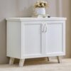Home Centre | Helios Alton 9 Pairs Shoe Cabinet | Engineered Wood | White | 1 Year Warranty