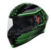 STUDDS Thunder D11 ISI and DOT Certified Full Face Helmet for Men and Women with Clear Visor ( BLK N3 M)