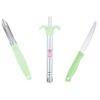Anjali 3-Piece Kitchen Tool Set – 1 Knife, 1 Peeler, 1 Lighter – Ideal for Cooking, Food Prep, and Various Uses for Home and Kitchen- Green
