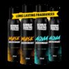 BOMBAY SHAVING COMPANY Fresh Aqua & Intense Musk 120mlx4 Combo Deodorant Luxury Long Lasting Fragrance Deodorant Spray  –  For Men & Women(480 ml, Pack of 4)