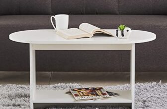 Home Centre | Helios Reynan Coffee Table | Center Table for Living Room | Engineered Wood | White | 1 Year Warranty