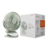 Orient Electric Orbis Rechargeable Personal Fan | 360° Rotation | 1800 mAh Battery | 4 Speed Modes with Timer | Quiet Operation | USB Type-C Charging | Clip-On Mini Fan | Matcha Green