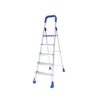 Happer Premium Foldable Aluminium Step Ladder, Clamber Pro, 5 Steps (Blue & Satin)