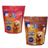 Dr.Pets Bistik Dog Food Treat – Dog Biscuits for Adult Dog & Puppy, Gluten Free Healthy Treats with Fresh & Natural Ingredients, Banana Oats & Pumkin Carrot Flavor 900g Each (Combo Pack)