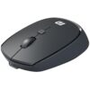 Portronics Toad 23 Pro Wireless Rechargeable Bluetooth Optical Mouse with 2.4GHz, USB Nano Dongle, Optical Orientation, Click Wheel, Adjustable DPI Upto 3200, Type C Rechargeable(Black)