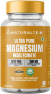 NATURALTEIN Magnesium glycinate 1200mg Sleep, Brain, Muscle & Heart Support(60 Tablets)