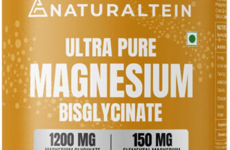 NATURALTEIN Magnesium glycinate 1200mg Sleep, Brain, Muscle & Heart Support(60 Tablets)