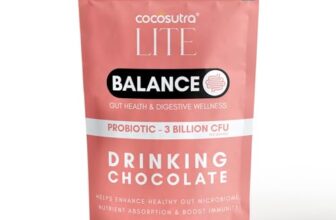 Cocosutra BALANCE Sugar Free Drinking Chocolate Mix | Gut Health & Digestive Wellness | Boosts Immunity | Good Bacteria Support | Keto Friendly | Enjoy hot or cold | 200 g