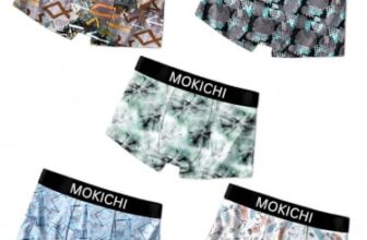 MOKICHI Men’s Printed Boxer Briefs for Comfortable Everyday Wear | Stretchable Trunks with Soft Waistband | Stylish Printed Innerwear for Men | Pack of 5