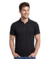 AWG ALL WEATHER GEAR 100% Cotton Polo T Shirt for Men | Soft & Breathable Fabric | Regular Fit | Half Sleeve Polo Collar T Shirt | Casual & Office Wear | Comfortable & Durable Mens Polo T Shirt Black