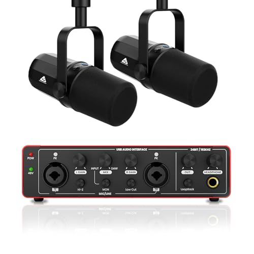 Audio Array Mic for YouTube Wireless, Microphone with Charging Case, AI Noise Reduction, 50H Battery, 230ft Range, Wireless Mic for YouTube, Phone, Android, Camera, iPad & Laptop | AM-W22_v2