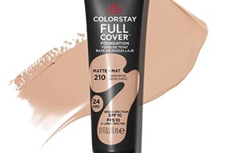 REVLON Colorstay Full Cover Foundation for woman, 24HRS Longwear + care, Infused with Hyaluronic Acid that instantly boost skin’s natural moisture by +122%, Sand Beige (180)