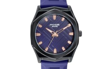 Sonata Poze 8 Quartz Analog with D.Blue Dial D. Blue Silicon Strap Watch for Men – SP70107NP01W
