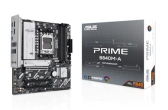 ASUS Prime B840M-A-CSM 4 x DIMM Slots, max. 192GB, DDR5, AMD Socket AM5 for AMD Ryzen 9000 & 8000 & 7000 Series Desktop Processors