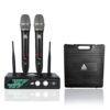 Audio Array UHF Wireless Microphone System | Anti-Feedback Technology | 100-150M Range | 6-8H Battery Life | 630-690MHz | 126dB SPL | for Stage & Karaoke | AM-W36 Pro