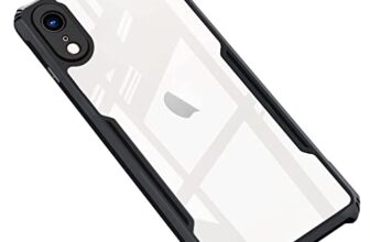 Dashmesh Shopping Shockproof Crystal Clear Back Cover Case for Apple iPhone XR | 360 Degree Protection | Protective Design | Transparent Back Cover Case (Black Bumper)