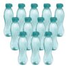 MILTON Oscar 1000 Water Bottle 1 Litre each, set of 6, Blue I PET Food Grade I BPA Free, Leak Proof I Wide Mouth, Easy To Clean I Fridge Bottles for Home, Office, Gym