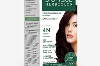 Biotique Herbcolor Conditioning Hair Colour l Ammonia Free Hair Color l 9 Organic Herbal Extracts l Natural and Healthy Shine l 50g + 110ml| Brown 4N (Pack of 1)