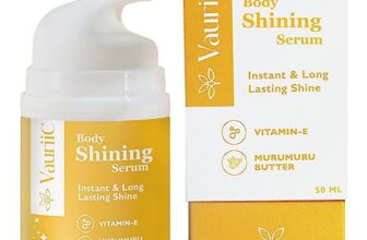 VauriiC Skin Shining Serum Shimmer for Glowing Skin – Radiant Complexion | Luminous Glow | Intense Hydration | Lightweight & Non-Greasy Body Shimmer with Vitamin E, Murumuru Butter & probiotics | 100% Vegan | Unisex | All Skin Types | 50ml
