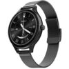 Fire-Boltt Phoenix Air Smart Watch 1.26” Round Display, Rotating Button, Wireless Charging, Ultra Lightweight Metal Body, Bluetooth Calling, Smartwatch with Silicone & Mesh Steel Straps Onyx Black