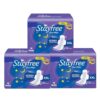 Stayfree Dry Max All Night Sanitary Pads – 42 Pads (Pack of 3 × 14) | Ultra‑Absorbent Overnight Protection | Extra Long | Comfortable Fit | Leak‑Lock Technology