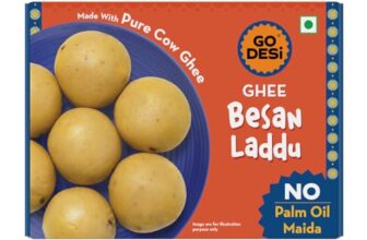 GO DESi Ghee Besan Laddu – 180/150 grams | Made with Pure Cow Ghee | No Palm Oil or Maida | Sweets |