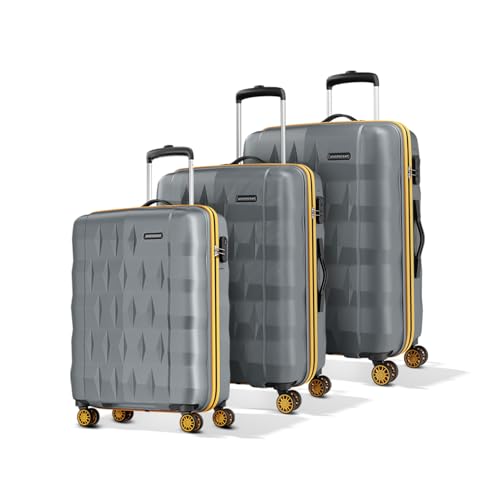 Aristocrat Comet Large Polycarbonate Hard Case 8-Wheel Trolley Bag, Green
