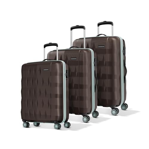 Aristocrat Comet Large Polycarbonate Hard Case 8-Wheel Trolley Bag, Blue