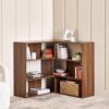 Home Centre | Addison Open Book Shelf | Engineered Wood | Brown | 1 Year Warranty