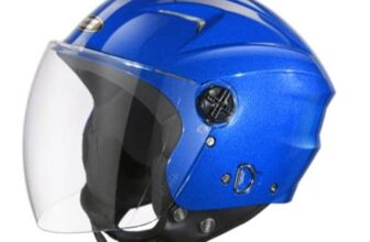 STUDDS RAY Super Open FACE Helmet for Men and Women Dapper Blue L
