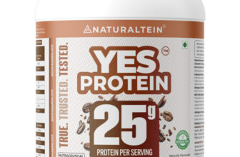 NATURALTEIN Fermented Yeast Protein Powder | 25g Protein Per Scoop | Vegan Plant Protein Plant-Based Protein(1 kg, coffee)
