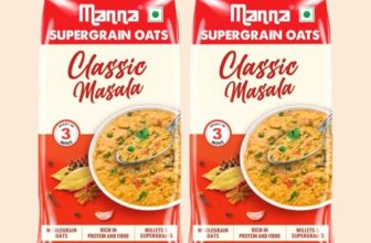 Manna Masala Oats Classic 900g with Millets & Supergrain No Palm Oil & Transfat Rich in Fibre and Protein.