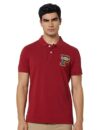 U.S. Polo ASSN. Mens Solid Half Sleeve Polo T-Shirts (UDTSHS0940_Red_S)