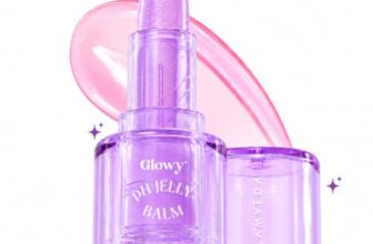 Glamveda Glowy pH Jelly Balm 4g | pH Adapting Lip Balm with Custom Pink Tint | Hydrating Jelly Gloss Balm | Shimmer Lip Glow | Non-Sticky Lip Care