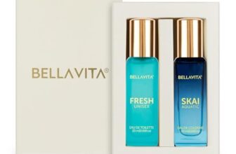 BELLAVITA Skai Aquatic EDC & Fresh EDT | Long Lasting 2x20ml Perfume for Man & Woman | Gifts for Woman | Bergamot, Ylang Ylang, Pink Pepper | Premium Fragrance