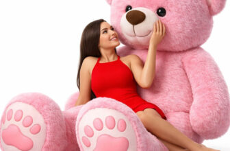 vtb retail stuffed toys 4 feet pink teddy bear / high quality / love teddy For girls valentine & Anniversary gift / cute and soft teddy bear -122 cm (Pink)  – 48 inch(Pink)
