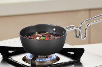 Borosil 11 cm Hard Anodized Tadka Pan | Aluminium Grade 3003 | Glossy Exterior & Matt Interior | Even Heat Distribution | Easy to Clean | 5 Years Warranty