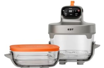 EDT Luma ZERO COATING PureGlass™ Air Fryer Oven | 2.5L + 4.5L Dual Bowl | NutriRetain™ | 6-in-1 Multi Function | 100% Toxin Free No Ceramic, PFAS, PTFE, PFOA | 1500W