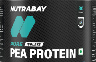 Nutrabay Pure 100% Pea Isolate – Plant-Based Protein(1 kg, Unflavoured)