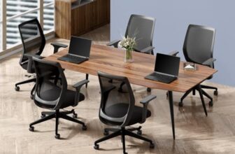 Interio by Godrej Curv Premium Mesh Wide Back Ergonomic Chair for Work from Home/Study | 1 Year Warranty | Height Adjustable Chair | Heavy Duty PP Base | DIY Installation (Set of 5, Black)