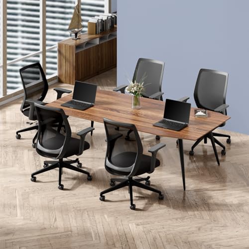 Interio by Godrej Greta Mid Back Black Body Fabric Ergonomic Chair (Royal Blue)